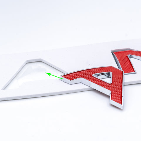 For Land Rover Front Hood 3D Emblem - Black/ Red RANGE ROVER Letter ABS Badge Decal for Rear Trunk Tailgate Decoration