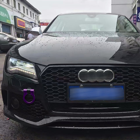 Set Anodized Alloy Purple Track Racing Style Tow Hook For Audi A4/S4 B8 2008-2019
