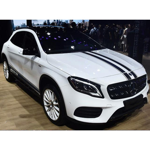 Double Racing Strips Car Sticker For Body Exterior Cosmetic, Hood, Roof, Trunk