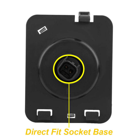 2pcs Round / Square Style LED Turn Signal Front Grill Side Marker Light Smoked Lens for Jeep Wrangler JK 2007-2017