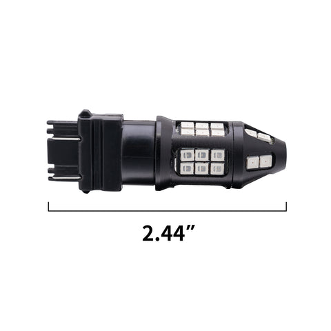 2pcs 1157 / 3157 / 7443 Red 40-SMD LED Flashing Strobe Brake Stop Tail Light Lamp