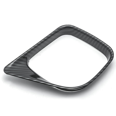 Car Water Cup Holder Frame Trim Cover Carbon Fiber Style Fit for Toyota RAV4 2016 2017 2018