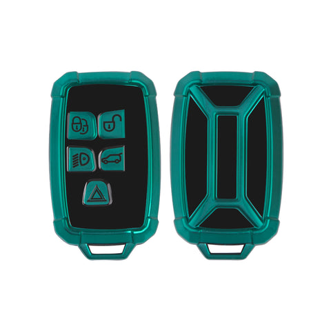 Iron Armor Style Green Full Cover Remote Key Fob Cover For Range Rover 2013-2017