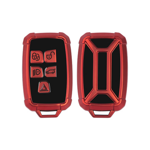 Iron Armor Style Red Full Cover Remote Key Fob Cover For Range Rover 2013-2017