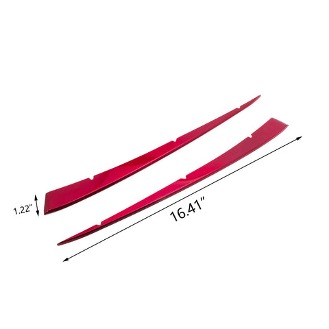 2pcs Red Stainless Steel Front Center Grill Grille Cover Guard Trim for Toyota Camry SE XSE 2018-2024