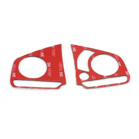 Carbon Fiber Steering Wheel Button Frame Cover Trim Media Panel Sticker Decoration for Honda Civic 10th Gen 2016 2017 2018 2019