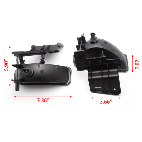 White LED Fog Light w/Bracket for Chevrolet Silverado 1500 2500 3500 1999-2002, LED Driving Fog Lamp Set Compatible with Chevrolet Suburban Tahoe 2000-2006, Clear Lens