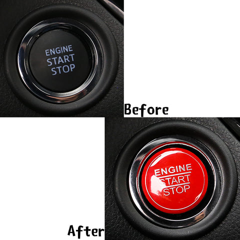 Blue/ Black/ Red Keyless Engine Start Stop Push Button Cover Trim for Lexus GS ES IS RC 2014+ NX RX 2016+