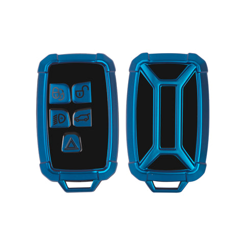 Iron Armor Style Blue Full Cover Remote Key Fob Cover For Range Rover 2013-2017