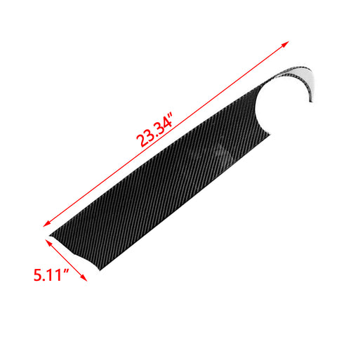 Real Carbon Fiber Copilot Dashboard Console Panel Cover Trim Overlay for Chevrolet Camaro 2016-2024