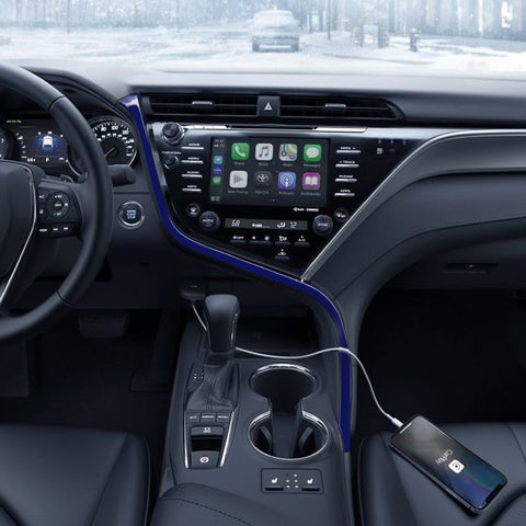 For Toyota Camry 2018-2024 Blue Inner Center Console Dashboard Strip Cover 1PC