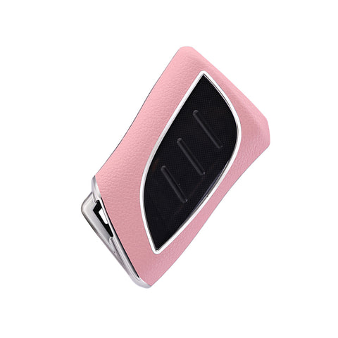 Pink TPU w/Leather Style Full Protect Remote Key Fob Cover For Lexus ES 350 18+
