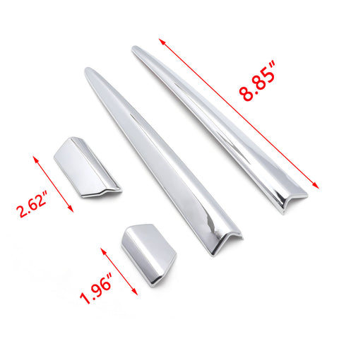 4pcs for Honda Civic 2016-2019 ABS Chrome Car Rear View Side Mirror Strip Cover Trim