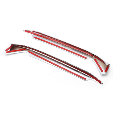 ABS Chrome / Carbon Fiber Style Front Fog Light Cover Trim Fog Lamp Eyebrow Eyelid Molding for Honda Accord 10th 2018 2019 2020