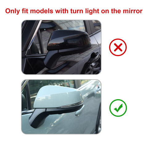Set Carbon Fiber Style Exterior Side Mirror Stripe Door Handle Bowl Cover Door Handle Cover Gas Tank Cap Accessories Cover Trim Combo Kit, Compatible with Toyota Rav4 2019-2024