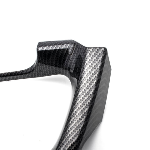 Carbon Fiber Style Interior Dashboard Frame Cover Trim for Toyota RAV4 2016-2018, Center Console Dashboard Panel Display Decor Cover