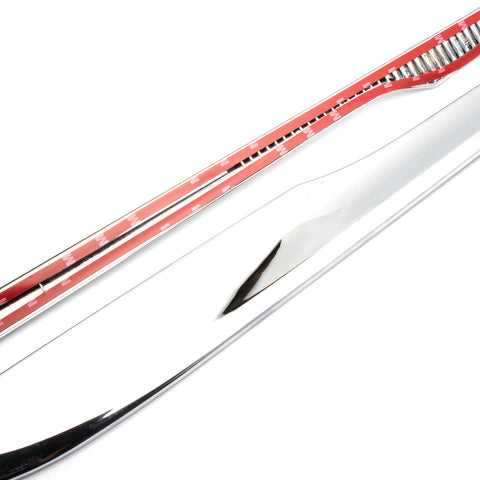 4x Chrome Stainless Steel Car Body Door Side Molding Trim Cover for Honda Civic 4 Door 2016-2018