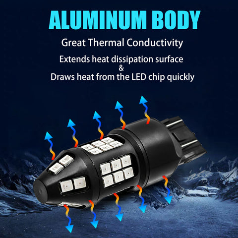 for Mazda 3 5 6 CX-5 CX-9 2008-2018 LED Strobe Flashing Brake Tail Stop Light, 40-SMD Extremely Bright