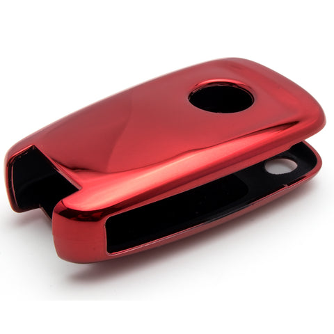 Red / Rose Gold Soft TPU Full Protection Remote Key Fob Case Cover for Chevrolet Cruze Malibu 4-button Flip Key