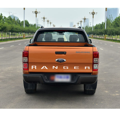 Matte Black / Red / White / Silver Rear Trunk Tailgate Vinyl Decal Insert Letter Sticker for Ford Ranger 2019