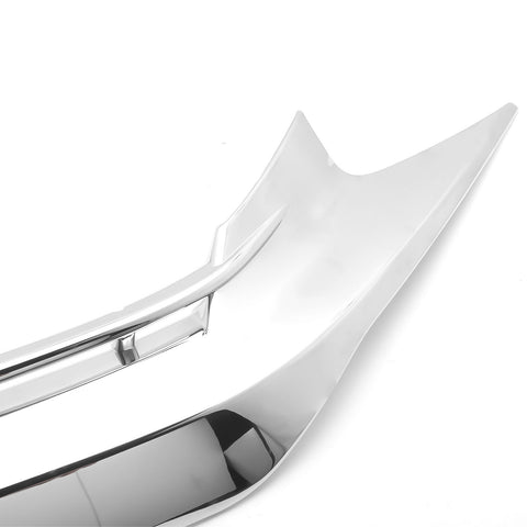 ABS Front Bumper Center Grille Lower Frame Cover Trim Honda Accord 2016 2017 2018 Chrome Silver