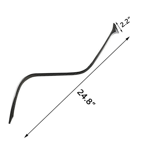 ABS Carbon Fiber Car Center Dashboard Console Strip Trim Molding Decoration for Toyota Camry 2018-2024