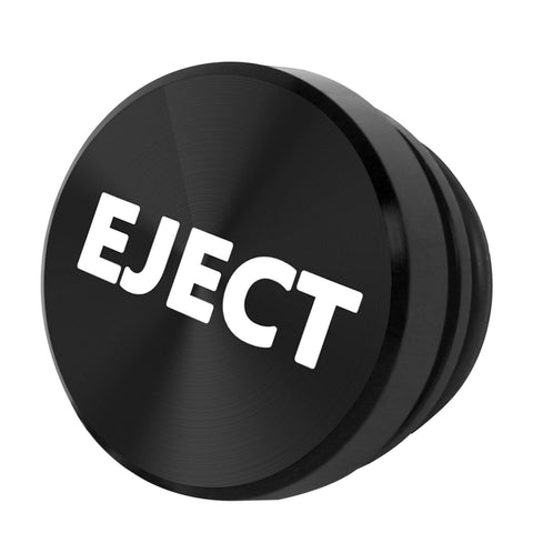 Eject Cigarette Lighter Push Button Plug Replacement Cover, Aluminum Black, Fit Cars Trucks SUVs with 12V Power Source
