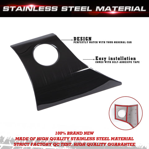 Black Titanium Engine Start Button Frame Cover Trim For Toyota Camry 2018-2021