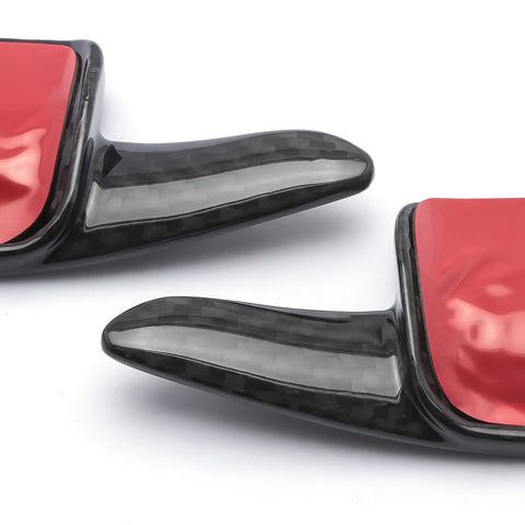 Real Carbon fiber Steering Wheel Paddle Shifter Extensions Compatible With Chevrolet Corvette 2014-2019,Fits Chevrolet Camaro 2016-2020