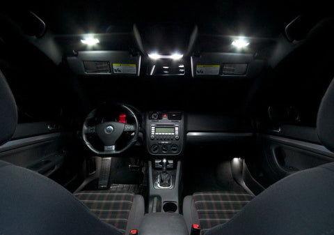 2x White\ Amber BA9S 9W CREE LED Bulbs Vehicle Car Map Light 1895 H6W 53 57