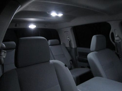 2x White\ Amber BA9S 9W CREE LED Bulbs Vehicle Car Map Light 1895 H6W 53 57