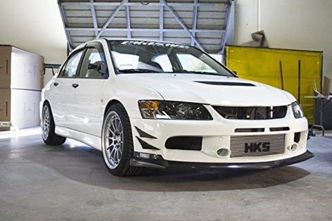 1 Set Carbon Fiber Pattern / Black Bumper Lip Fins Canards Splitters Body Spoiler Sporty JDM Racing Style Diffuser Universal Fit