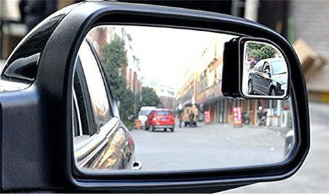 Blind Spot Mirror, 2 Pcs Black Fan-shaped Auxiliary Blind Spot Convex Rear View Adjustable Angle Mirror for Car For Car Truck SUVs Motorcycle