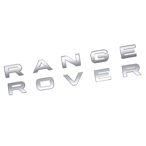 Glossy Black / Matte Black / Matte Silver / Glossy Silver RANGE ROVER Letter Chrome Emblem Decal Sticker Front Hood Rear Trunk Badge for Land Rover Range Rover