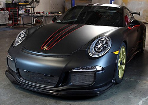 1x Front Bumper Lip Universal Splitter Chin Spoiler Racing Sporty Body Kit Trim (8ft)