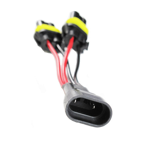 2 Pieces set 9005/9006 Headlight High Beam Splitter Wires For Quad/Dual Projector Headlights Retrofit
