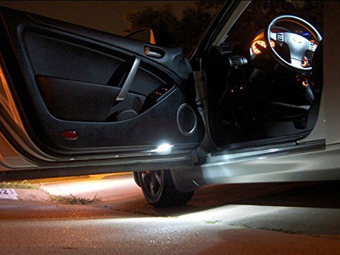 2 x Xenon White BMW LED Step Courtesy Door Light Lamps For 1 3 5 7 Series X3 X5 X6