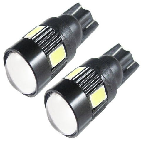 Xenon White T10 T15 3W 6-SMD LED Projector bulb For for Car License Plate Lights