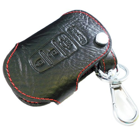 Genuine Leather Carbon Fiber Pattern Key Folding Fob Key Cover Audi Volkswagen Mazda Mercedes-Benz Nissan/Infiniti Kia/Hyundai