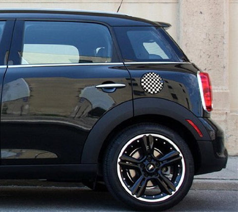 Ultra Thick Plastic Vinyl Sticker For Mini Cooper Gas Cap Cover