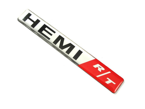HEMI RT R/T Badge Emblem Decal Sticker For Dodge Challenger Charger Chrysler Jeep Trunk