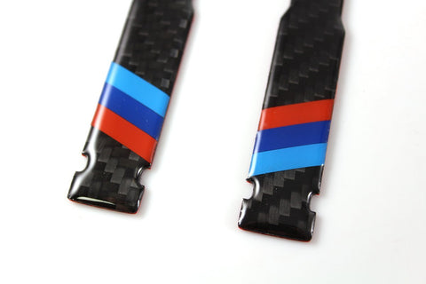 1 Set Carbon Fiber Rear view Mirror Protector Anti-scratch Trim Sticker Perftec Fit BMW