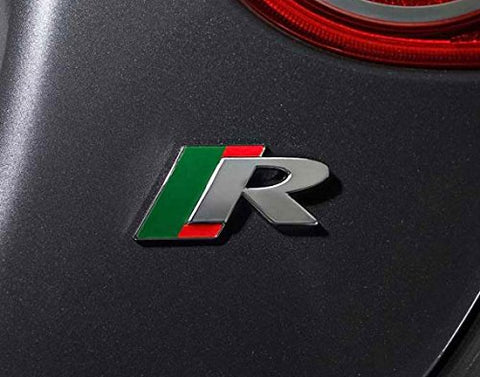 1x R Emblem Badge Metal Decal Sticker for JAGUAR Body Rear Trunk XF XE XKR XJR