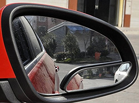 Blind Spot Mirror, 2 Pcs 5" Adjustable Stick On Auxiliary Rear-view Blind Spot Wide Angle Auto Mirrors For Car Truck SUVs Motorcycle