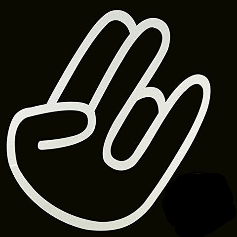 2pcss 5" JDM SHOCKER HAND Logo Import Drift Car Window Die-Cut Graphic Vinyl Decals for SUV Truck Car Bumper, Laptop, Wall, Mirror, Motorcycle