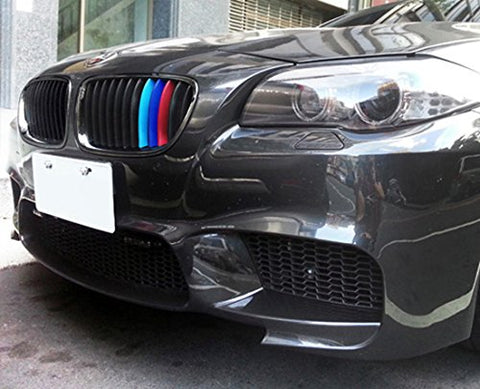 1 set BMW M-Colored Kidney Grille Insert Trim TRI Color M Sport Strips Strips For BMW