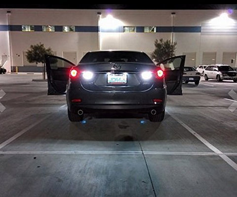 2x 7440 7443 10W 15-SMD Bright White LED Bulbs For Backup Reverse,Turn signal,Tail lights