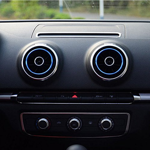 4pcs Chrome Car Auto AC Vent Outlet Decoration Ring Cover Trim for Audi A3 NEW