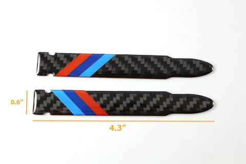 1 Set Carbon Fiber Rear view Mirror Protector Anti-scratch Trim Sticker Perftec Fit BMW