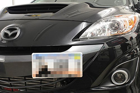 1 Set Front Tow Hook License Plate Bumper Mounting Bracket Relocator for Mazdaspeed 6 2006-2007